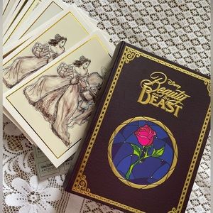 Walt Disney Archives Beauty and the Beast Princess Collectible Book Notecard Set